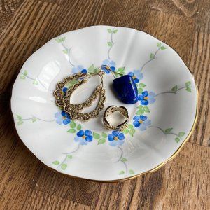 Blue Floral Saucer